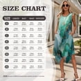 thumbnail image 7 of Xixirimido Green Marble Hawaii Couple Matching Outfit Men's Hawaiian Shirt and Women's Summer Sleeveless Dress Soft Midi Beach Dresses Matchable Couple Outfits, 4XL, 7 of 7