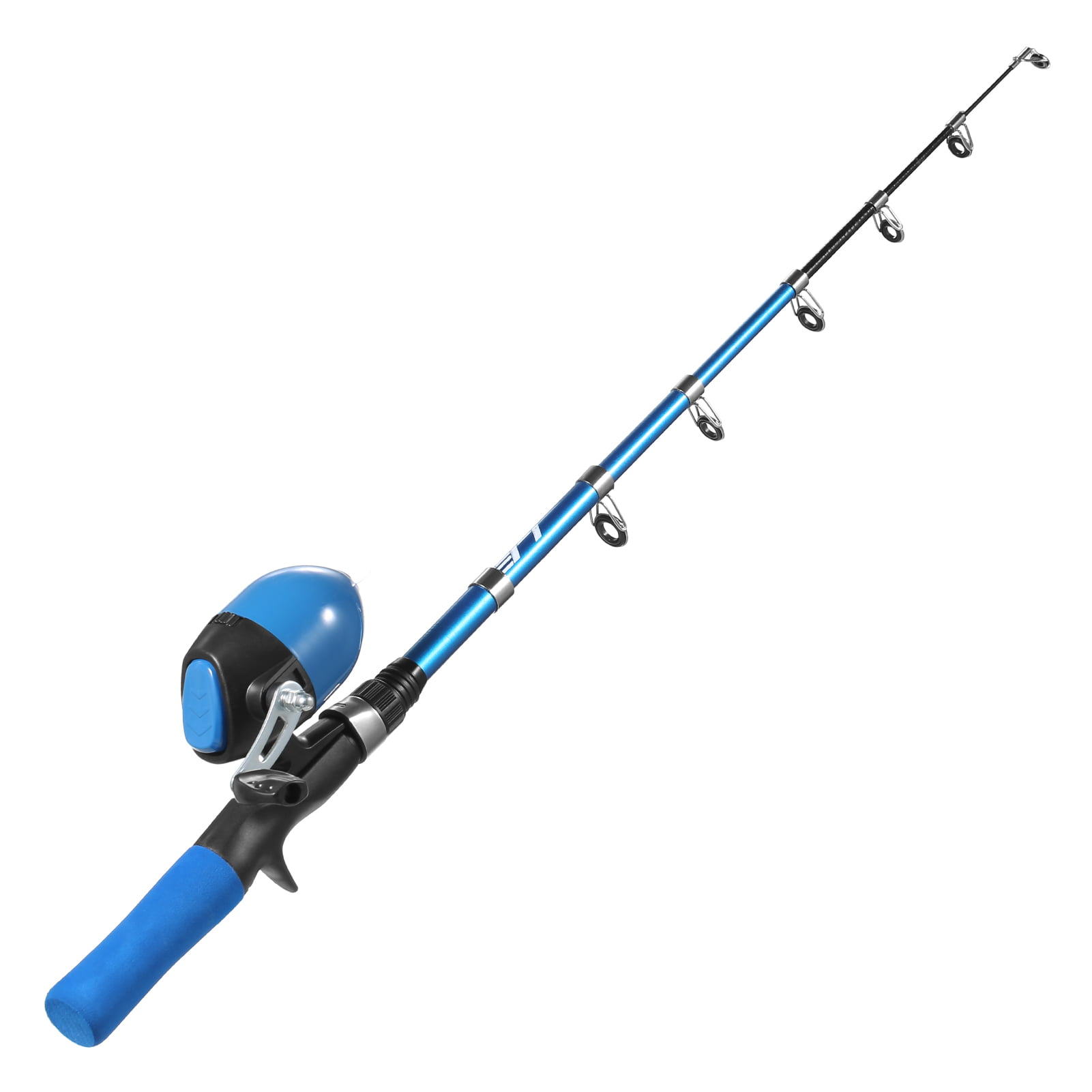 LEO FISHING Portable Telescopic Fishing Rod and Reel Combo for Fishing  Starter Kit Spincast Fishing Reel Fishing Fishing Lures Jig Hooks Barrel
