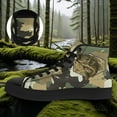 thumbnail image 2 of Coolcustomize Men's All-Season High-Top Camo Bass Fishing Shoes - Outdoor Sneakers with Rubber Sole, Camouflage Print, Comfortable for, Walking & Streetwear, All-Terrain Traction, 2 of 10