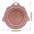 thumbnail image 3 of BVXEEP Make Up Cleaning Bowl, Folding Makeup Brush Cleaning Bowl Powder Puff Beauty Brush Pad Makeup Tool Cleaning Tool, 3 of 7