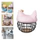 thumbnail image 3 of Cesta de almacenamiento de huevos Baoblaze accesorios decoración Organización creativa alambre rosado, 3 of 8