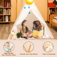 thumbnail image 2 of Tent for Kids with LED Lights, Childrens Tent Foldable Play Tent Toys, Moon Decoration for Indoor & Outdoor Playing, 2 of 7