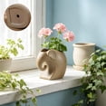 thumbnail image 5 of Elephant Design Ceramic Flower Pot with Drainage Hole for Small Plants Desktop Decoration Planter for Green Plants Stoneware Container Breathable Potting for Home Office Shelf Display, 5 of 6