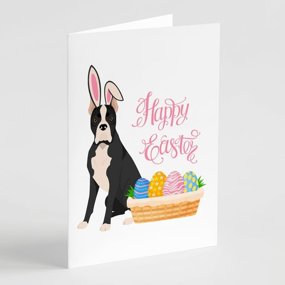 Black Boxer Easter Greeting Cards and Envelopes Pack of 8 7 in x 5 in