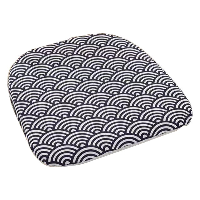 CSChome Chair Cushion With Plush Trim Non Slip Breathable Dining Cushion Super Soft Hip Protective Chair Mat