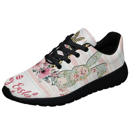 

Happy EaStr Floral Bunny Shoes Sneakers Black Size 11.5