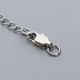 thumbnail image 3 of Juego de 5 Cadenas de Extensión Soledad Acero Inoxidable Plata 5 cm, 3 of 3