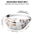 thumbnail image 3 of Fanny Pack Halloween Dogs in Ghost Costumes Waist Pack Bag,Running Cross Bag,Waterproof Large Fanny Packs for Women Men for Travel Running Hiking Cycling, 3 of 6