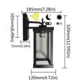 thumbnail image 3 of Anochecer al amanecer Lámparas para exteriores Montaje en pared, Luces de porche con sensor, Luz de pared antioxidante, Iluminación de aplique de pared exterior, Lámpara de pared, Pared impermeab, 3 of 5
