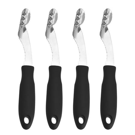 

4Pcs Pepper Corer Tools with Serrated Slice Stainless Steel Kitchen Supply