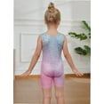 thumbnail image 6 of Leotards for Girls Gymnastics Toddler Dance Biketards Athletic Dance Wear Shiny Blue Hotpink, 6 of 6