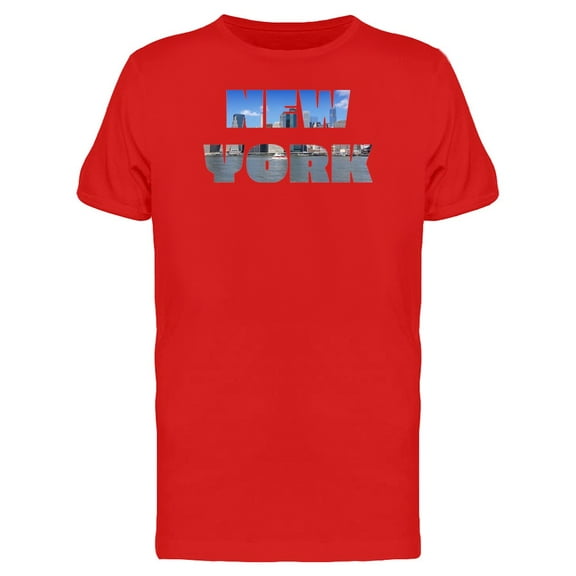 New York City Name With Photo Tee Men's -Image by Shutterstock
