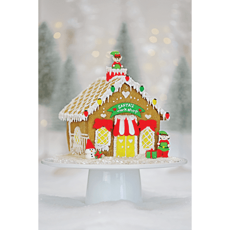 Bakery Bling Santa Workshop Gingerbread House Christmas