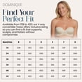 thumbnail image 4 of Dominique Tessa Lace Strapless Bra #7402 – Full Figure Convertible Bra with Spacer Cups & Lace Wings - Lingerie for Women, 4 of 6