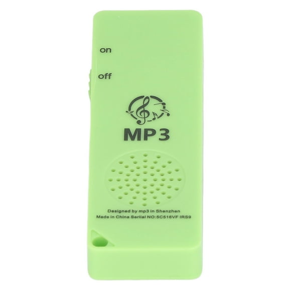 Lecteur MP3, Prise en Charge de la Qualité Sonore Sans Perte Carte Mémoire Multifonctionnelle MP3 Abdominaux Portables pour les Étudiants Rose, Vert