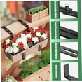 thumbnail image 2 of SURJDE Window Box Brackets, Planter Box Brackets 4Pcs Heavy Duty Adjustable Bracket Solid Metal Window Box Brackets for Railing Wall Balcony Garden, 2 of 7