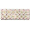 thumbnail image 2 of FIESTA Postiano Tiles Geo Textured Anti-Fatigue Comfort Kitchen Runner Mat, Non-Slip Floor Mat, Padded Standing Desk Mat, Red/Yellow/White, 20"x55", 2 of 6