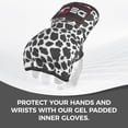 thumbnail image 5 of Defy Sports Gel Padded Fitness Gloves - Ideal for Men & Women, MMA, Muay Thai, Boxing Fight, Leopard Spots, S, 5 of 6