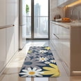 thumbnail image 4 of Navy Daisy Flower Pattern Kitchen Rug Mat,Kitchen Runner Rugs Non Skid Washable,Decorative Kitchen Floor Mats for Kitchen,Sink,Laundry,17"x47.2", 4 of 7