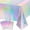 Multicolor, variant on Taotanxi Holographic Foil Tablecloth 54x108 Inch - Mermaid Theme Party Decor for Kids Birthday, Baby Shower & Bachelorette Events - Disposable Cover