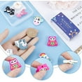 thumbnail image 3 of 10PCS Animal Shaped Silicone Beads Silicone Focal Beads Cute Animals Cartoon Bird Animal Chunky Rubber Soft Loose Spacer Bead for Keychain Pen Making Kit Beading Bracelet Craft, 3 of 6