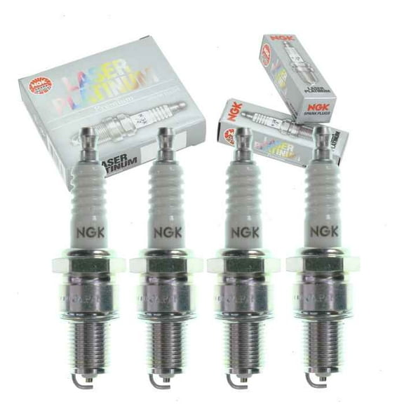 4 pc NGK Laser Platinum Spark Plugs compatible with Audi A4 Quattro 2.0L L4 2005-2016