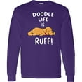 thumbnail image 3 of Inktastic Doodle Life is Ruff Golden Doodle Long Sleeve T-Shirt, 3 of 5