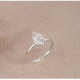 thumbnail image 2 of solitaire jewels 1.5CT Marquise Bezel Set Moissanite Solitaire Engagement Ring For Women, 14K White Gold, 2 of 6