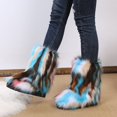 thumbnail image 3 of Botas de nieve de tubo medio de felpa de color europeo y americano, botas de mujer Mao Mao de talla grande para mujer, 3 of 6