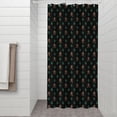 thumbnail image 2 of Black Bigfoot and Tree Pattern Shower Curtain 36"x72" ,Bathroom Decorative Shower Curtains Set with 12 Hooks,Modern Waterproof Washable Shower Curtain, 2 of 6