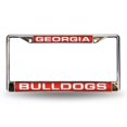 thumbnail image 1 of Georgia Bulldogs Laser Chrome License Plate Frame, 1 of 3