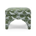 thumbnail image 6 of TOV Furniture Raji Olive Green Leopard Jacquard Ottoman, 6 of 6