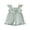 Green, variant on BemeyourBBs Kids Toddler Baby Girls Waffle Knit Romper Overalls Shorts Cute Infant Baby Girl Summer Clothes Solid Color Flying Sleeve Square Bow Front Ruffled Flared Jumpsuit