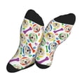 thumbnail image 5 of Xecao Cartoon Labrador Retriever Print Crew Socks for Men and Women, Men's Soft Moisture-wicking Sock, 5 of 7