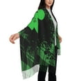 thumbnail image 4 of Rateoe St Patrick's day Printed Women's Traditional Scarf Wrap Tassel Shawl Fringes Neck Head Shawl Retro Scarf, 4 of 8