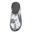 thumbnail image 3 of Zebras Cute House Slippers Anti-Skid Winter Slippers with Memory Foam and Indoor Outdoor Soles, 3 of 8