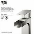 thumbnail image 3 of VIGO Ileana Single Handle Single-Hole Bathroom Faucet in Brushed Nickel, 3 of 8