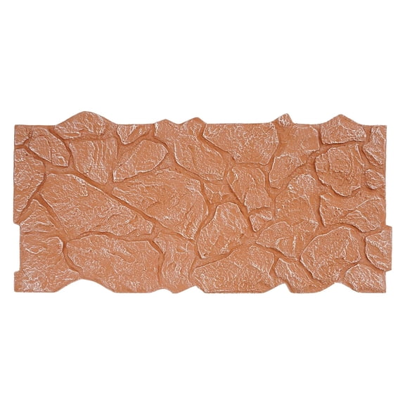 Stone Effect Wall Panels 3D Faux Stone Wall Covering Panels for Interior and Exterior Decor PU Stone Veneer Siding Panels Cement Texture Thicker Accent 47.2 × 22.5 inch
