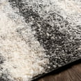 thumbnail image 6 of Eskimo Shag Charcoal/Cream 5'3" x 7' Modern Rectangle Area Rug, 6 of 6