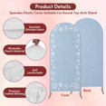 7.2FT Arch Backdrop Covers, Light Blue Snowflake Christmas Wedding Arch ...