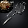 thumbnail image 3 of Ngxiha Strainer Spider Skimmers for Kitchen Cooking, Strainer Spider Skimmers for Kitchen Cooking and Frying Food, Stainless Steel Slotted Spoon Pasta Strainers Tomato Food Strainer Skimmer., 3 of 4