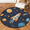 Multicolour 4, variant on CURLYOOT Round Rug 3ft Sea Ocean Fish Blue Area Rug, Washable Circle Mat Non Slip Floor Carpet Mat, Soft Indoor Rugs for Entryway Living Room Dining Room Bedroom
