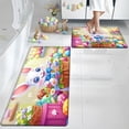 thumbnail image 6 of YIMEIS Happy Easter Bunny Universal Flannel Mat 23.6''*35.4'', Soft & Non-Slip, Multi-Functional Rug for Bathroom, Bedroom & Entryway, 6 of 7