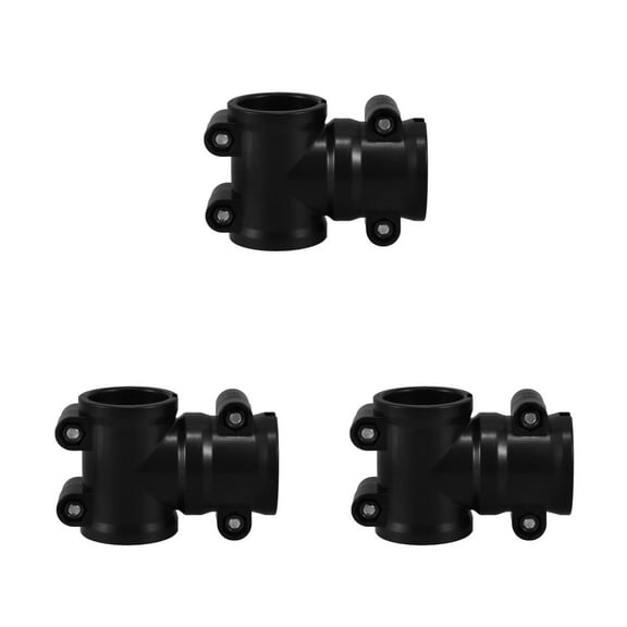 FRCOLOR 3pcs Electronic Drum Rack Clamp Kits, Drum T Clamp Bracket Drum Frame Connection Replacements for Secure Mounting Stability Electronic Drum Sets