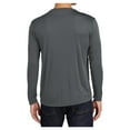 thumbnail image 2 of Mens Long Sleeve PosiCharge Competitor Polyester Tee Shirt Iron Grey S, 2 of 8