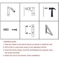 thumbnail image 5 of Percheros plegables de aluminio para pared, organizadores para ahorrar espacio de almacenamiento en el hogar, 2 paquetes, 5 of 5