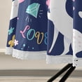 thumbnail image 5 of Coolnut 60" Unicorn Round Tablecloth, Waterproof Spillproof Polyester Fabric Table Cover with Zipper Umbrella Hole for Outdoor Patio Garden Dining Party, 5 of 7