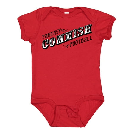 

Inktastic Fantasy Football Commish in Black Text Gift Baby Boy or Baby Girl Bodysuit