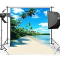 thumbnail image 1 of BSDHOME Polyester 5x7ft Backdrops Colorful Summer Sunshine and Beach Photographic Background for Photographer, 1 of 3