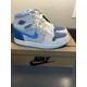 thumbnail image 4 of Ni - ke Ni - ke Air Jordan 1 ZM Air CMFT 2 Shoes Sail Dark Powder Blue Men's NWT, 4 of 5
